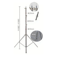 Trépied lumière 2,8 m en aluminium ou inox, seul ou par 2