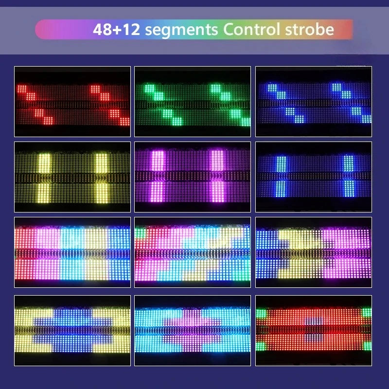 Stroboscope LED pixel RGB et blanc IP65, 500 W, à l'unité ou par lot de 2