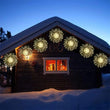 Guirlande lumineuse effet feu d'artifice, 5 ou 10 grappes de LED, blanc chaud ou multicolore