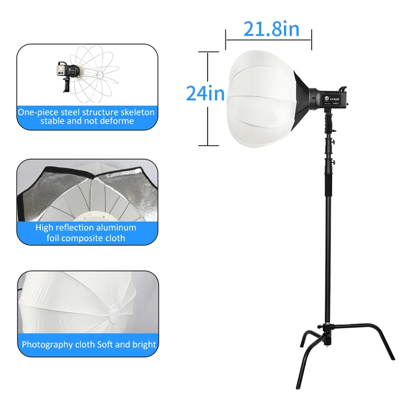 Lumière COB Bowens – vue 45