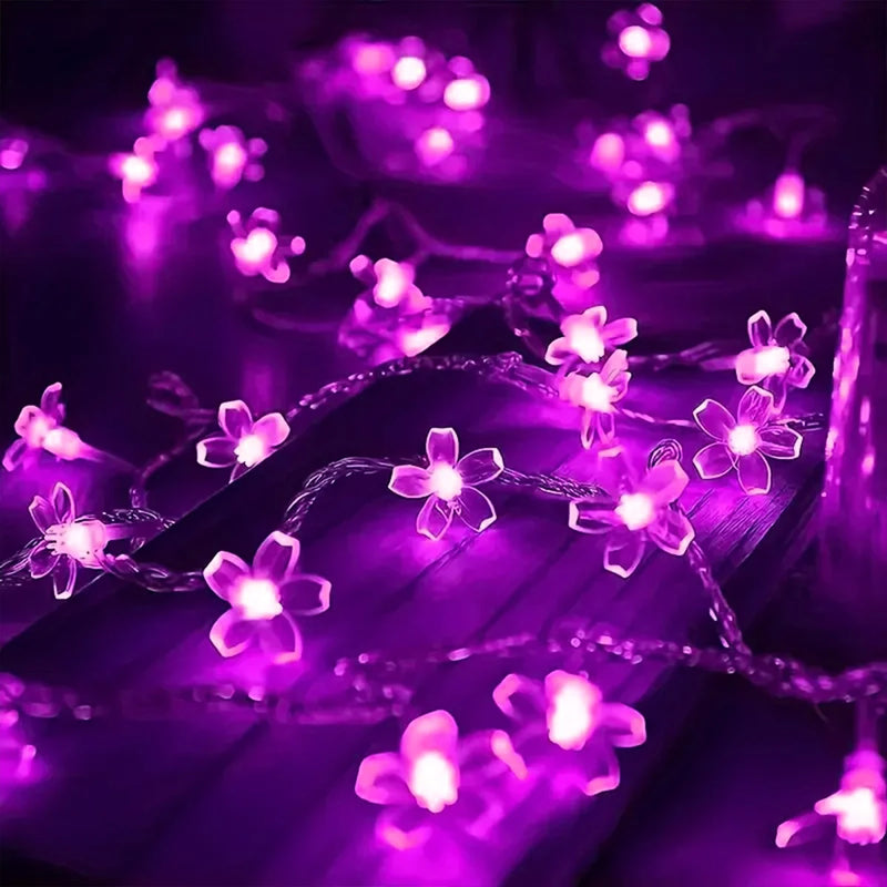 Guirlande lumineuse fleurs de cerisier 10 m – vue 11
