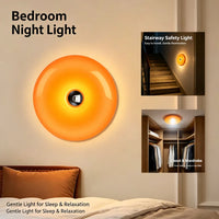 Lampe d'ambiance beignet orange – veilleuse murale dans une chambre