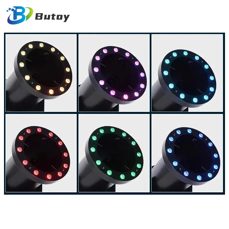 Machine à confettis électrique LED – six couleurs de la couronne de LED
