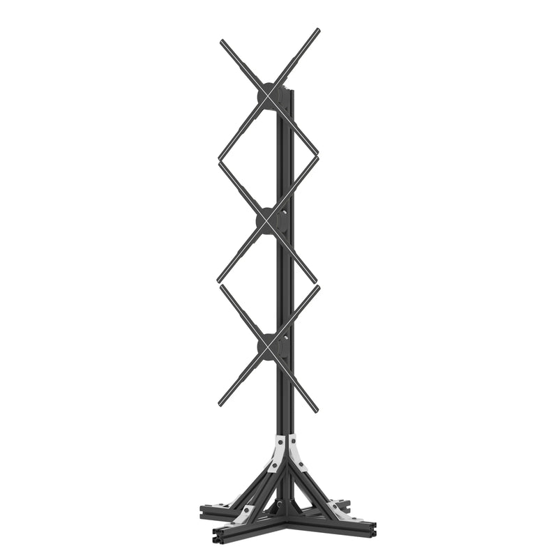 Ventilateur holographique 3D LED 42 à 65 cm, 1 ou 3 écrans, WiFi et application