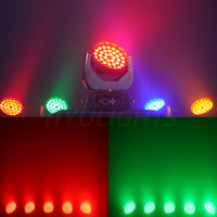 Lyres LED wash 36 x 18 W – faisceaux rouge, vert, bleu et ambre