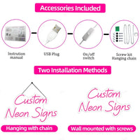 Néon LED chiffre d'anniversaire 40 cm, USB avec interrupteur
