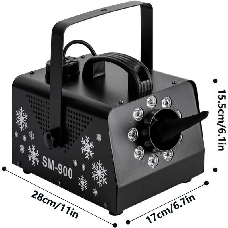 Machine à neige 900 W – dimensions 28 x 17 x 15,5 cm