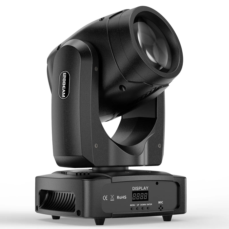 Lyre LED 200 W – vue de trois quarts sur fond blanc