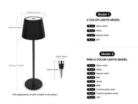 Lampe de table sans fil sur bouteille – vue 13