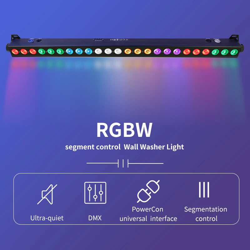 Barre LED wall washer RGBW DMX 24 LED, 100 cm, 80 W