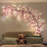 Arbre lumineux cerisier USB, fleurs roses ou bleues, 72 à 144 LED