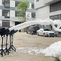 Machine à mousse 1500 W – plusieurs canons à mousse en action