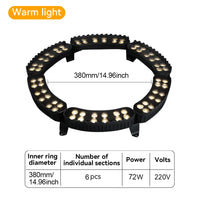 Éclairage arbre extérieur LED IP65, modules 12 W blanc chaud, 1, 4, 6 ou 7 pièces