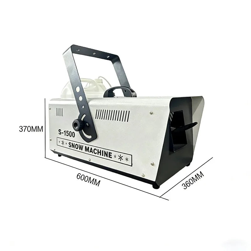 Machine à neige 1500 W – dimensions 60 x 36 x 37 cm