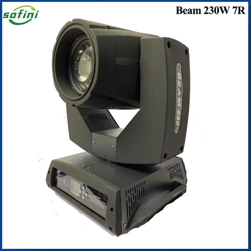 Lyres beam 7R 230 W – vue de côté, tête inclinée