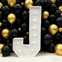 Lettre chapiteau lumineuse 91,5 cm – la lettre J en cadre blanc