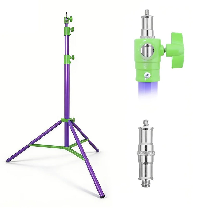 Trépied lumière 2,8 m en aluminium ou inox, seul ou par 2