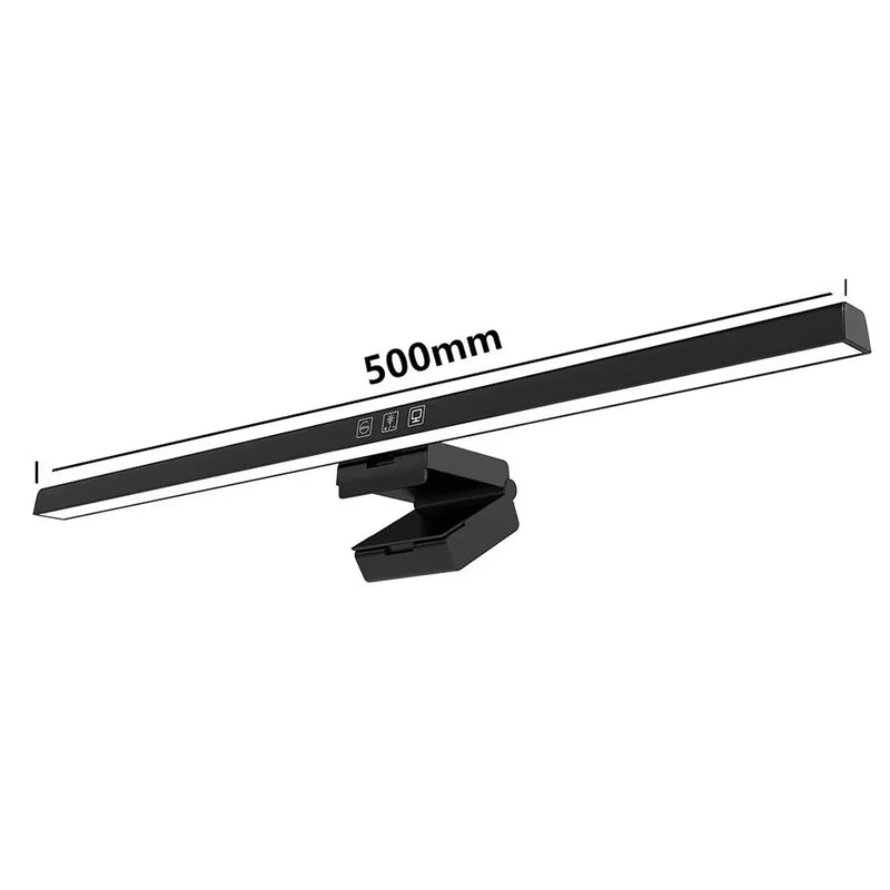 Barre lumineuse écran PC 50 cm, variation tactile, 3 températures, USB