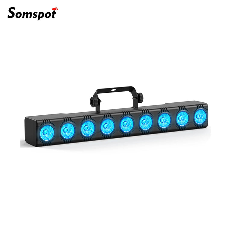 Barre LED RGBW 9 x 4 W – une barre à LED bleues