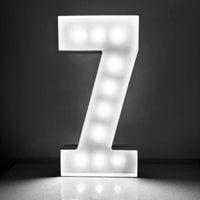 Chiffres lumineux géants 73 cm en carton mousse, 1 ou 2 chiffres