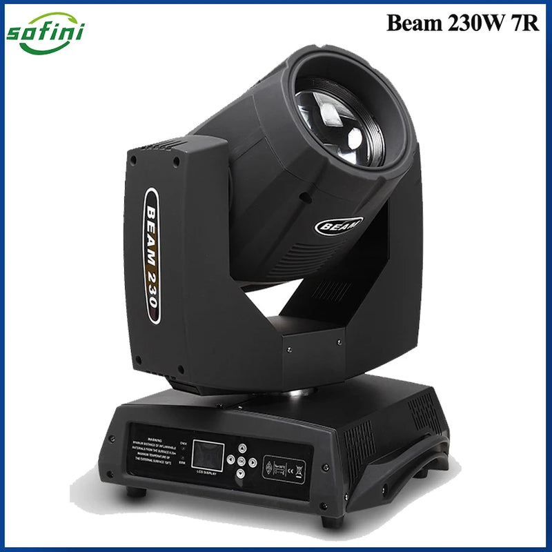 Lyres beam 7R 230 W – vue de trois quarts d'une lyre