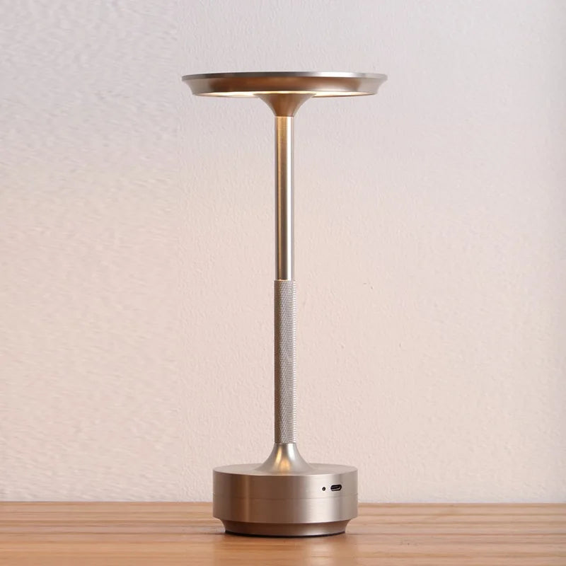 Lampe de table sans fil aluminium rechargeable, 28,5 cm, 5 coloris