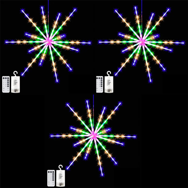 Étoile LED suspendue effet feu d'artifice – vue 9