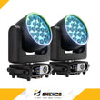 Lyre LED wash 19 x 15 W ou 25 W RGBW à anneau lumineux, à l'unité ou par lot