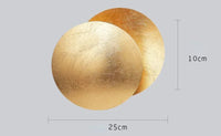 Applique murale lune éclipse LED, deux disques, 20 ou 25 cm