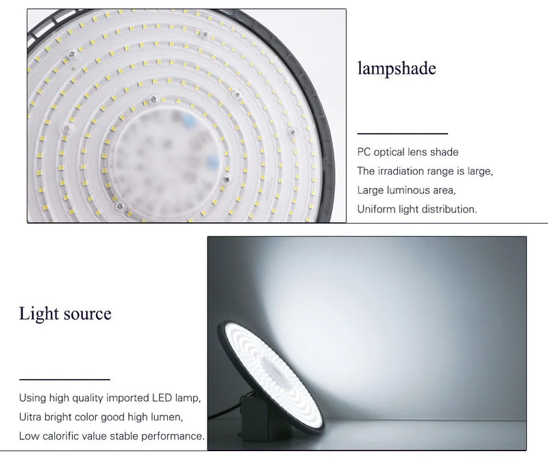 Lampe d'atelier LED UFO – vue 17