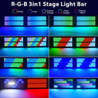 Stroboscope LED RGB et blanc 200 W DMX, lot de 4