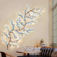 Arbre lumineux cerisier USB, fleurs roses ou bleues, 72 à 144 LED