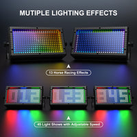 Projecteur mural LED RGB 288 LED, DMX 10 canaux, télécommande, 60 W