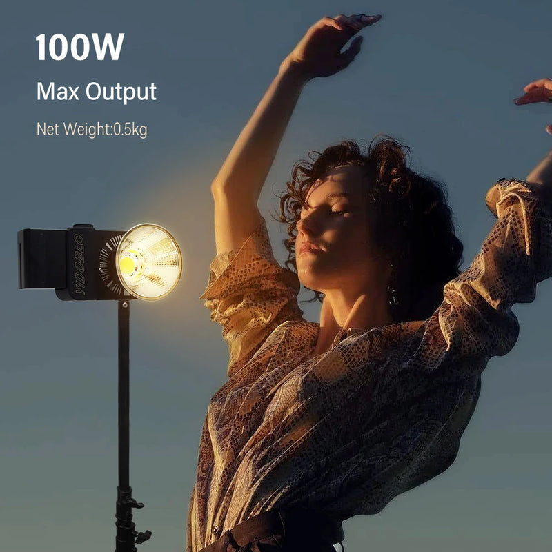 Lumière vidéo COB 100 W – vue 3