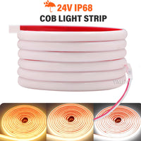 Ruban LED COB néon IP68 – bande en silicone enroulée avec les trois blancs