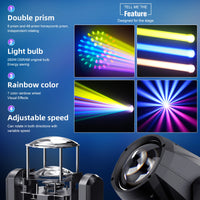 Lyre beam 280 W 10R DMX avec 14 gobos et 2 prismes
