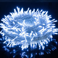 Guirlande féerique fil transparent – LED blanc froid en situation