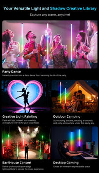 Tube LED RGB rechargeable 90 cm – vue 9
