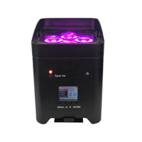 Uplight sur batterie RGBWA UV, lot de 8 avec flight case, noir ou blanc