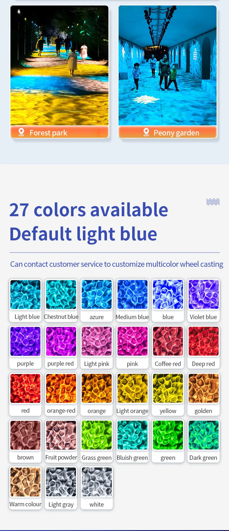 Projecteur effet vagues d'eau LED IP67 – vue 27