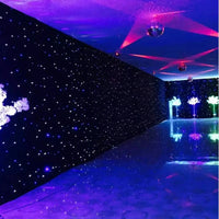 Rideau ciel étoilé LED noir DMX, bleu et blanc, 9 tailles de 2 x 3 à 4 x 6 m