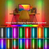 Lampadaire LED RGB USB avec télécommande et application, 40 ou 155 cm