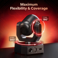 Mini lyre LED 50 W à 4 faisceaux RGBW, télécommande et DMX 10 canaux