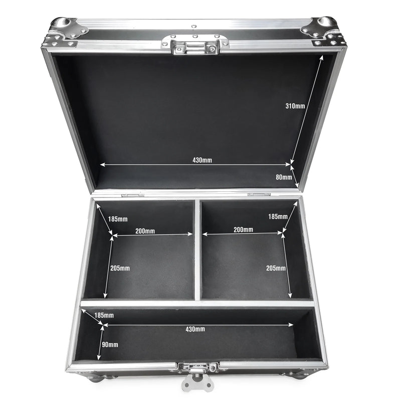 Flight case pour 2 machines à étincelles froides, à roulettes