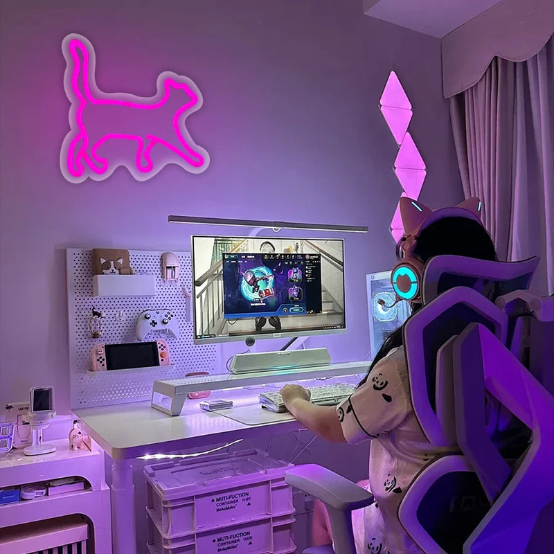Néon LED chat – vue 7