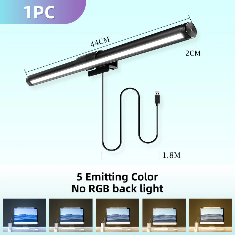 Barre lumineuse écran 44 cm – version sans RGB avec câble USB de 1,8 m