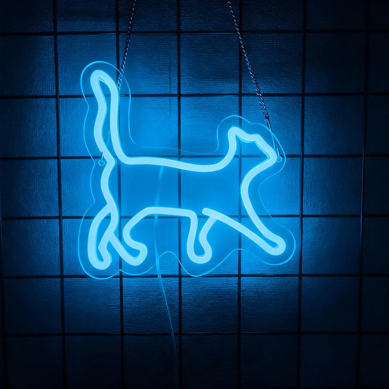 Néon LED chat – vue 12