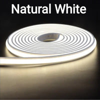 Ruban LED 220 V silicone ignifuge – rouleau blanc naturel