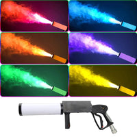 Canon à CO2 portatif – jet de CO2 coloré en rouge, bleu, orange, violet, vert et jaune