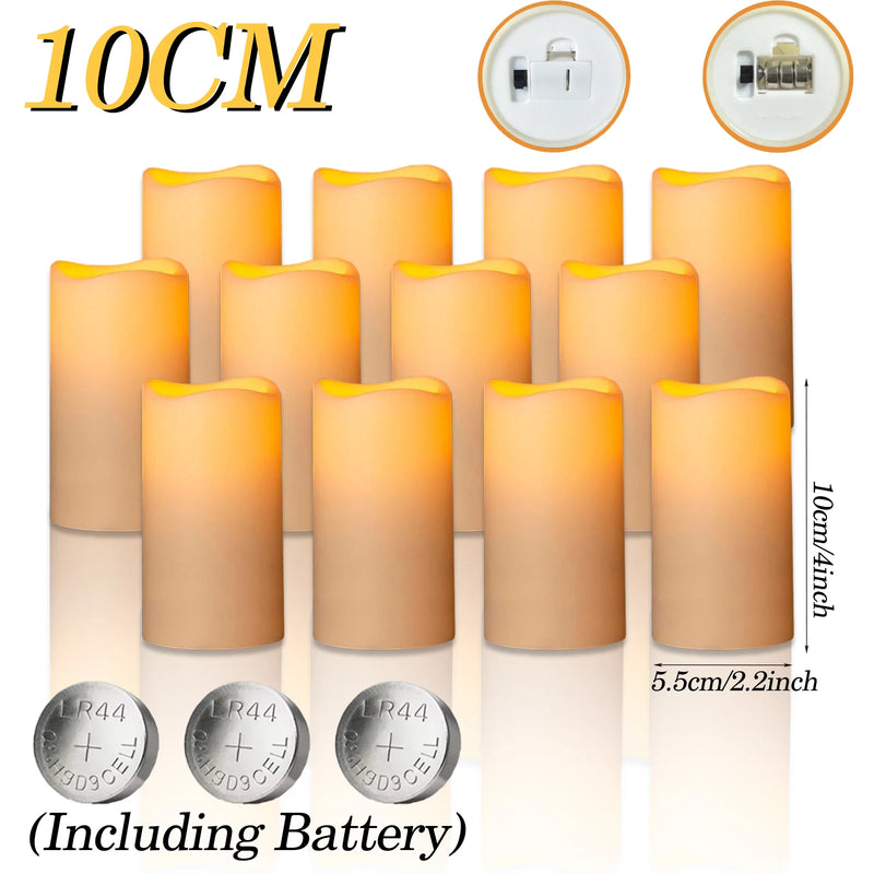 Bougies pilier LED ivoire – vue 21